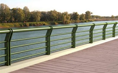 河道景观护栏 绿色