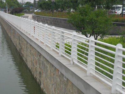 河道桥梁护栏 0.6m 白色