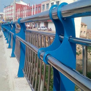 桥梁亚光304不锈钢复合管护栏 1.2m