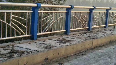 桥梁亚光不锈钢复合管护栏 1.2m