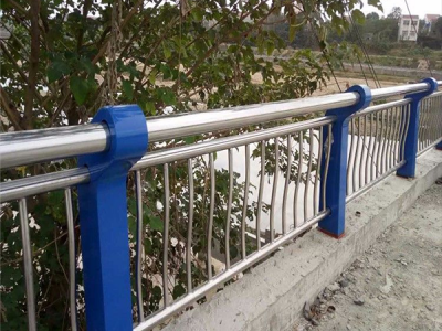 河道镜光不锈钢复合管护栏（蓝色）
